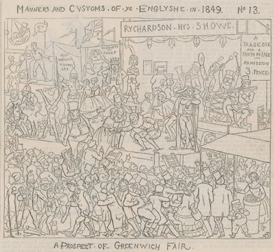 Une perspective de la foire de Greenwich - English School