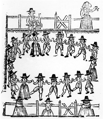 Une ronde, une illustration du A Book of Roxburghe Ballads - English School