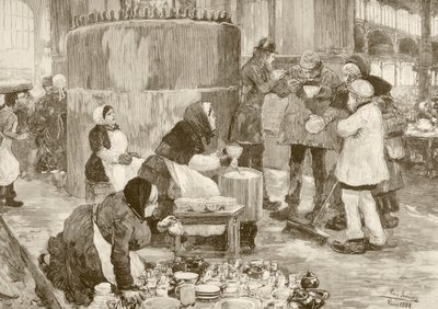 Une soupe populaire à Paris dans les années 1800 - English School