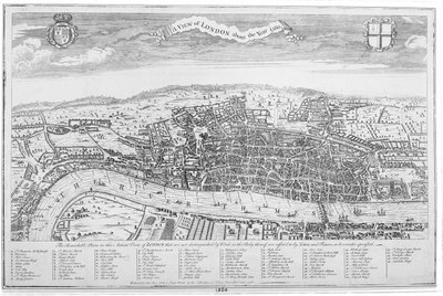 Vue de Londres vers l