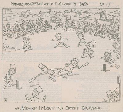 Vue de M. Lord - son terrain de cricket - English School