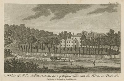 Vue de la villa de M. Nesbitt (anciennement celle du comte de Bristol), près des Horns à Norwood - English School