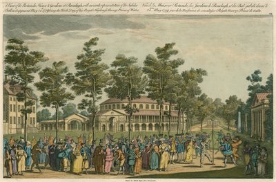 Vue de la maison et des jardins de la Rotonde à Ranelagh, Londres - English School