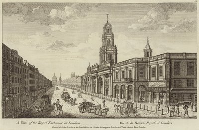 Vue de la Bourse Royale à Londres - English School