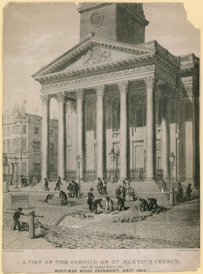Vue du portique de l