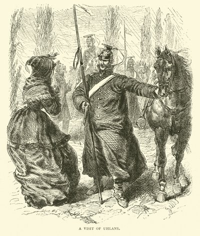 Une visite des uhlans, mars 1871 - English School