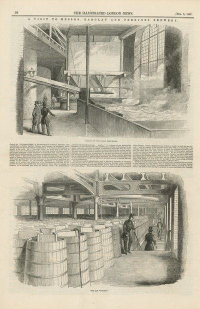 Visite à la brasserie Messrs Barclay et Perkins - English School