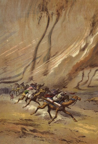 Tourbillon de sable au Sahara - English School
