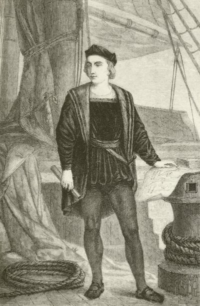 Un jeune Christophe Colomb (1451-1506), explorateur génois - English School
