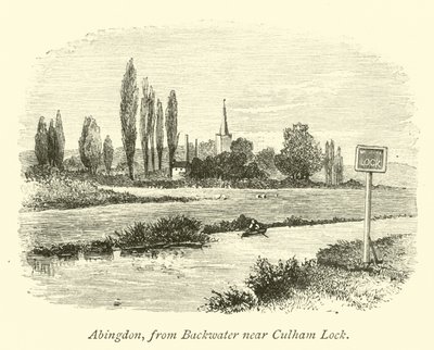 Abingdon, depuis Backwater près de l
