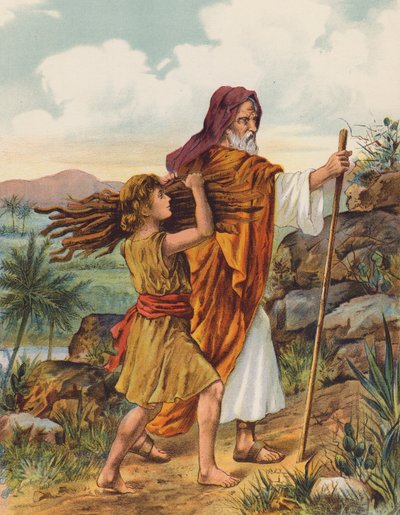 Abraham et Isaac montant le mont Moriah - English School