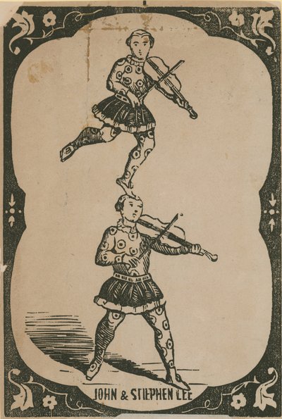 Musiciens acrobatiques : John Lee et Stephen Lee - English School