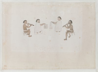 Aborigènes pêchant, de 