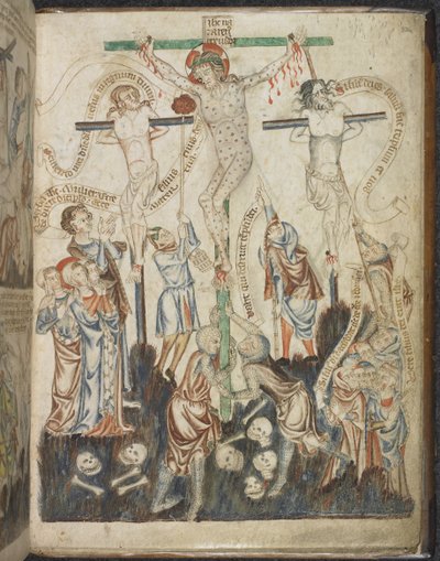 Add. 47682, f.32, La Crucifixion, du Livre d