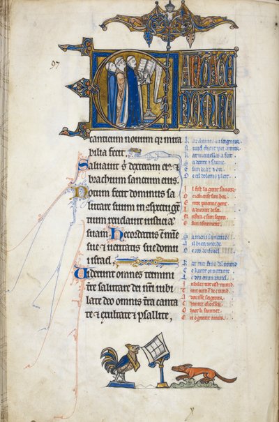 Psaume 97; initiale 