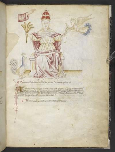 Joachimi Abbatis de Curatio, et Anselmi, Episcopi Marsicani, Vaticinia xxx de Pontificibus Romanis; scil., a Nicolao III. ad Innocentium VIII - English School