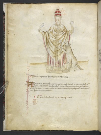 Joachimi Abbatis de Curatio, et Anselmi, Episcopi Marsicani, Vaticinia xxx de Pontificibus Romanis; scil., a Nicolao III. ad Innocentium VIII - English School