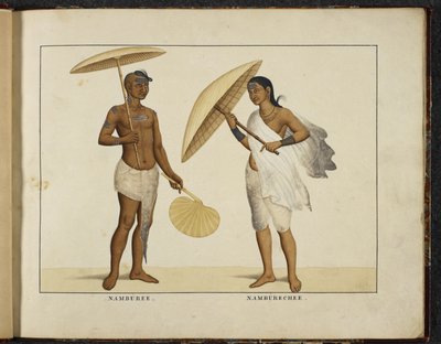Deux Brahmanes du Kerala, vers 1828 - English School