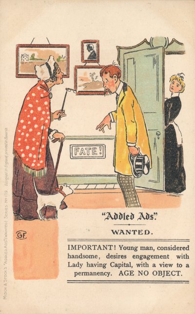 Carte postale Addled Ads - English School