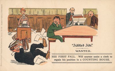 Carte postale Addled Ads - English School