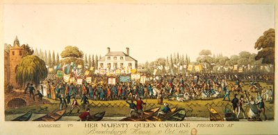 Adresses à Sa Majesté la reine Caroline présentées à Brandenburgh House le 30 octobre 1820 - English School