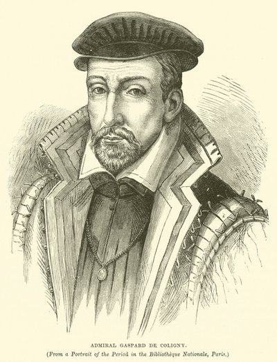 Amiral Gaspard de Coligny (gravure) - English School