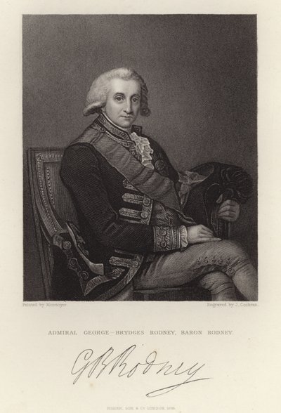 Amiral George Brydges Rodney - English School