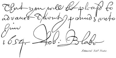 Amiral Robert Blake - English School