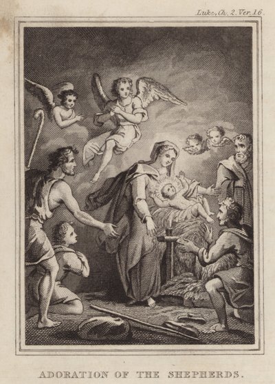 Adoration des bergers - English School