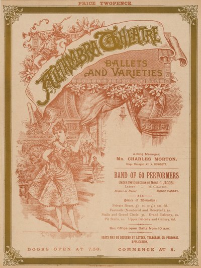 Annonce pour le Théâtre de l