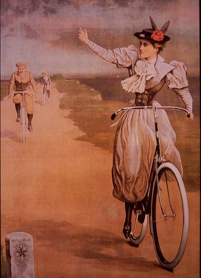 Publicité pour les bicyclettes Humber, vers 1898 - English School