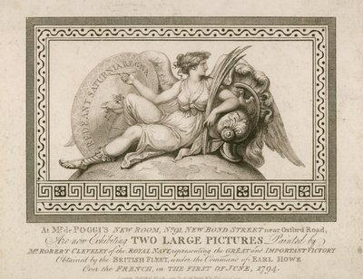 Publicité pour la nouvelle salle de M. Poggi, Bond Street - English School