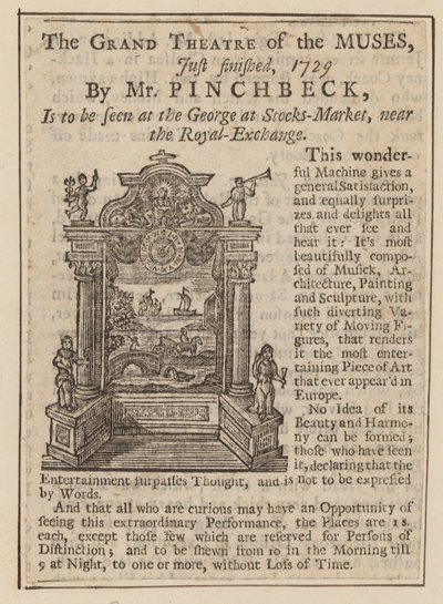 Publicité pour le Grand Théâtre des Muses - English School
