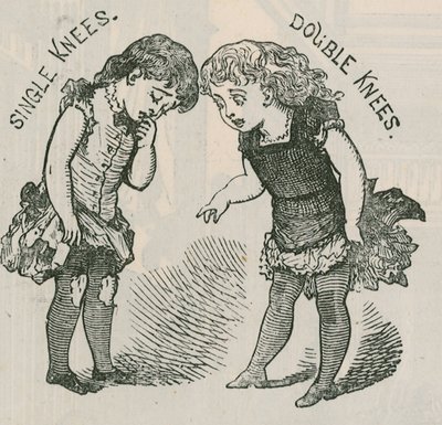 Publicité pour les bas à double genou pour enfants - English School