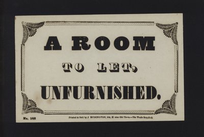 Annonce : Une chambre à louer non meublée (type) - English School