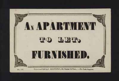 Annonce : Un appartement à louer, non meublé - English School