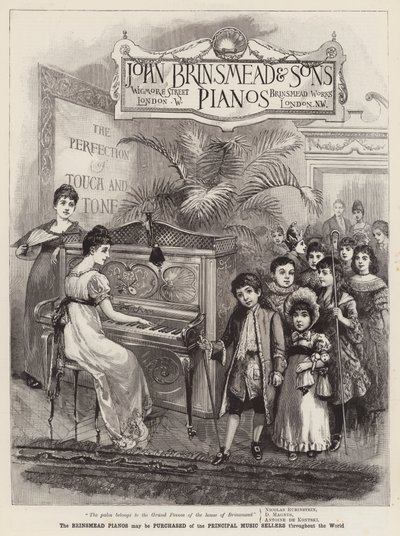 Publicité, Pianos Brinsmead - English School