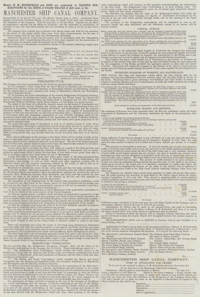 Publicité, Manchester Ship Canal Company (gravure) - English School