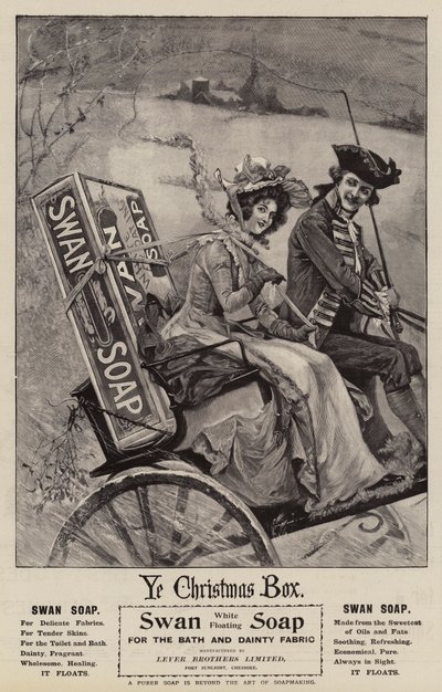 Publicité, Savon de cygne (gravure) - English School