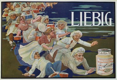 Publicité pour Extractum Carnis Liebig - English School
