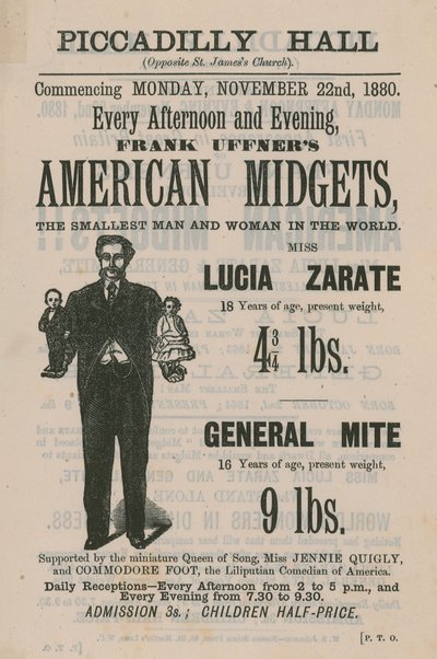 Publicité pour les nains américains de Frank Uffner - English School