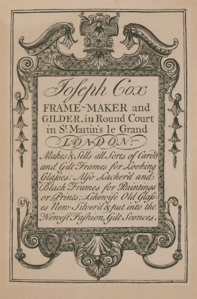 Publicité pour Joseph Cox - English School