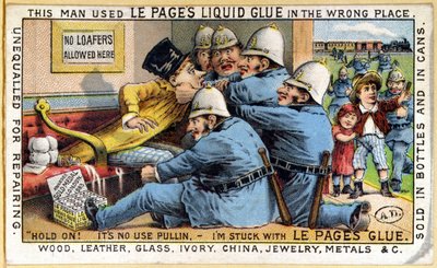 Publicité pour la colle liquide Le Page, c.1890 - English School