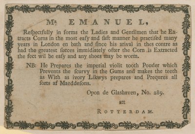 Publicité pour M. Emanuel - English School