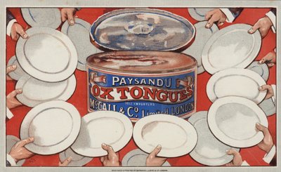 Publicité pour les langues de bœuf Paysandu - English School