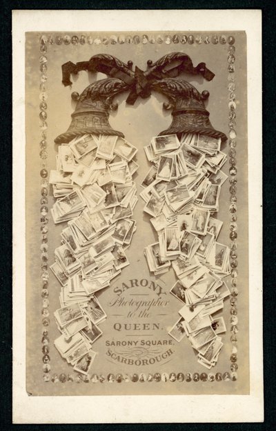 Publicité pour Sarony, photographe de la reine, Scarborough, Yorkshire - English School