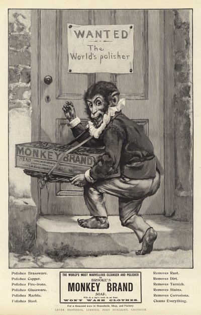 Publicité, savon de marque Brooke