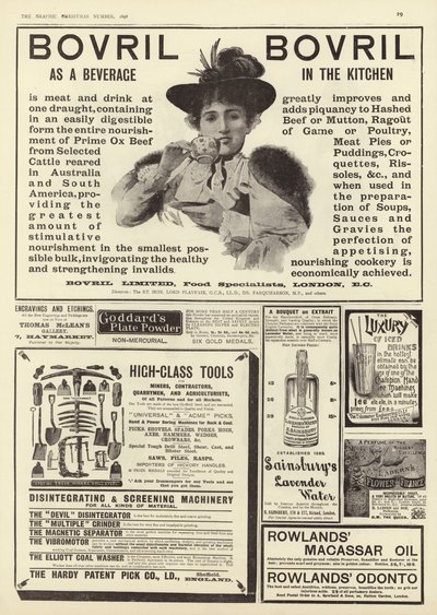 Publicité du numéro de Noël de The Graphic 1896 - English School