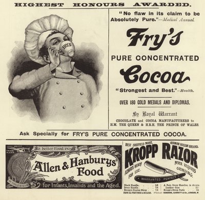Publicité du numéro de Noël de The Graphic 1896 - English School