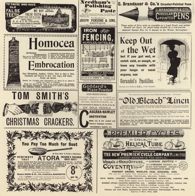 Publicité du numéro de Noël de The Graphic 1897 - English School